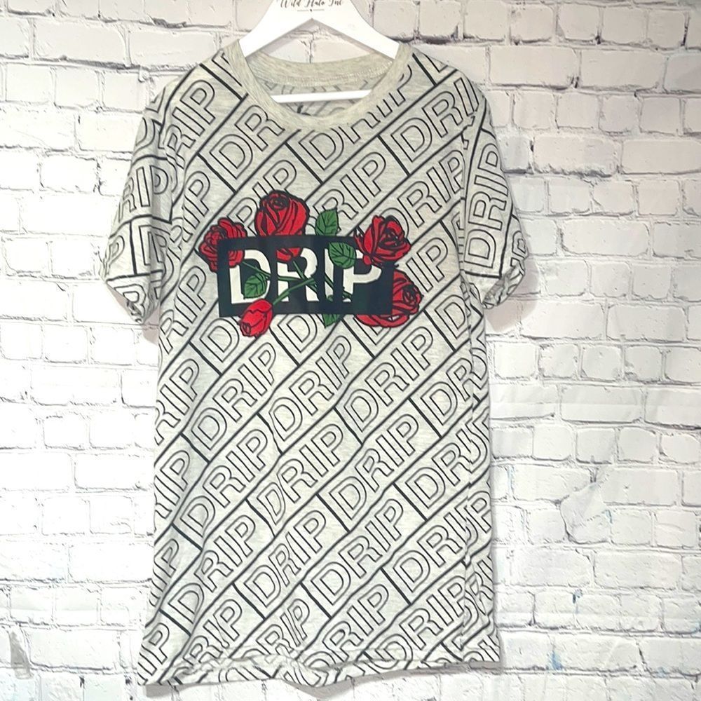 Graphic Drip Tee Small